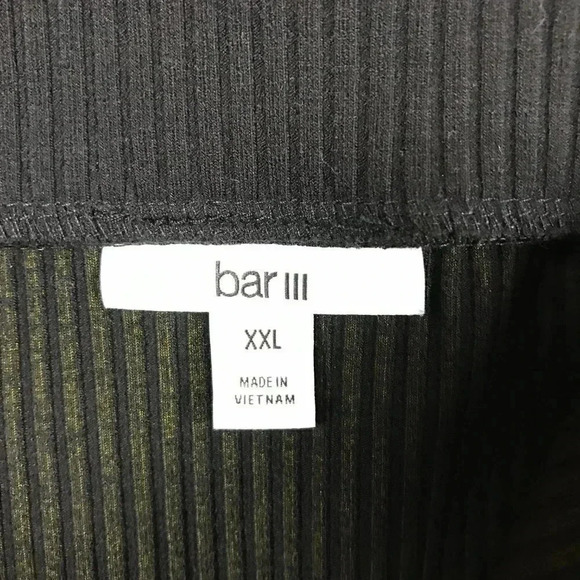 BAR III Solid Black Ribbed-Knit Stretchy Pencil Skirt NWT Size XXL - Picture 7 of 7